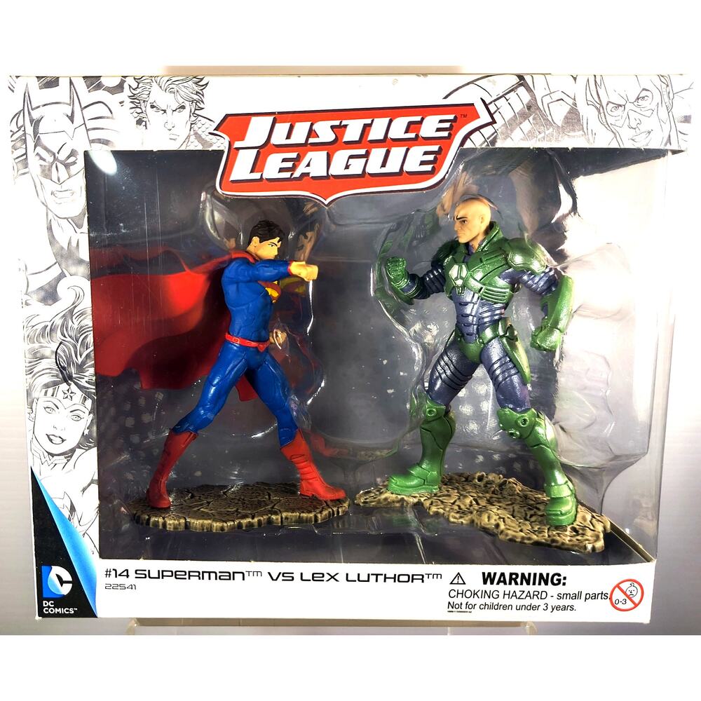 Schleich DC Justice League Hand Painted SUPERMAN VS. LEX LUTHOR #14, See Pics!